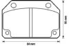 JURID 571252J Brake Pad Set, disc brake